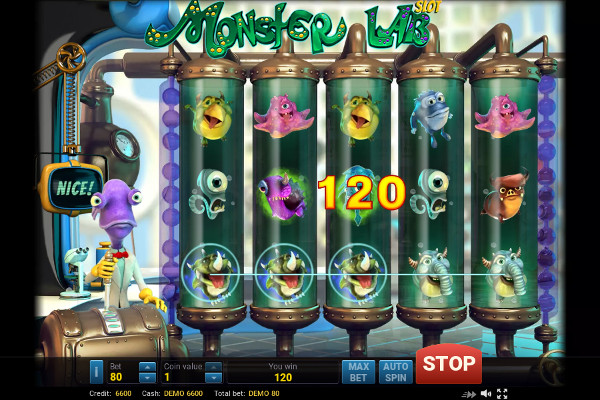 Игровой автомат Monster Lab - в Вулкан казино зеркало играй и выигрывай